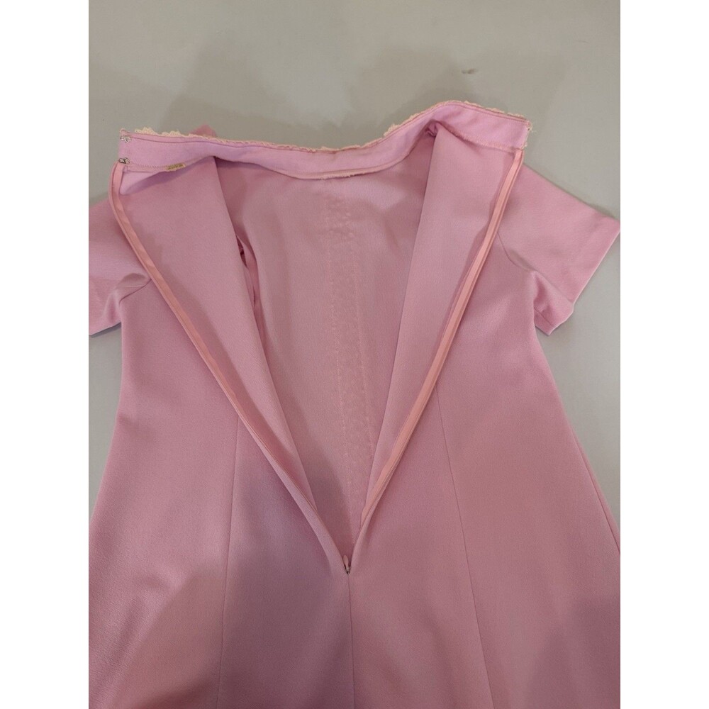 Vintage 1960s Alfred Werber Pink Coat Dress Set No Size Tag - Picture 16 of 16